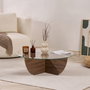 Hanah Home Liya - Venezia Walnut Mesa de Café